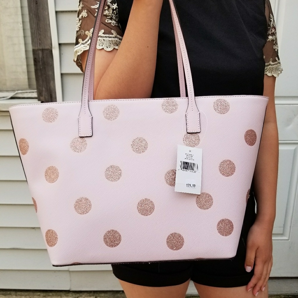 Kate Spade Harmony Haven Glitter Polka Dot Tote - Picture 4 of 6